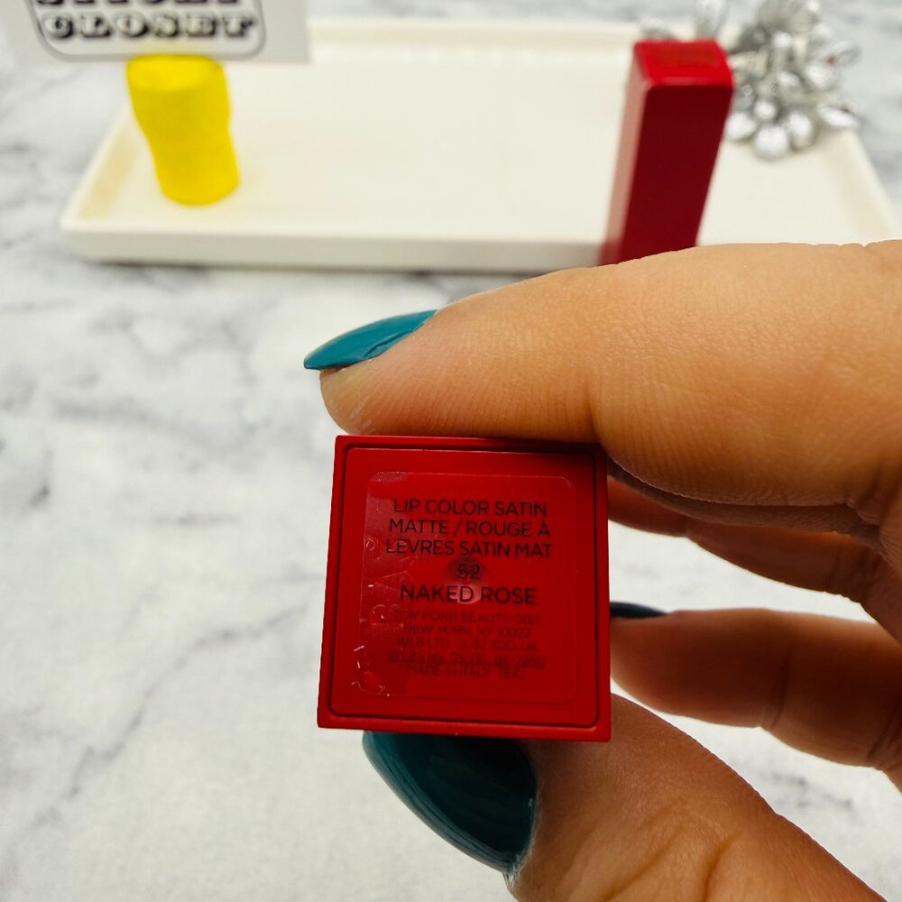 TOM FORD Beauty-Satin Matte Lip Color 52 Naked Rose,Velvet-Full 3.3 g-BOXED-NEW - Picture 7 of 10